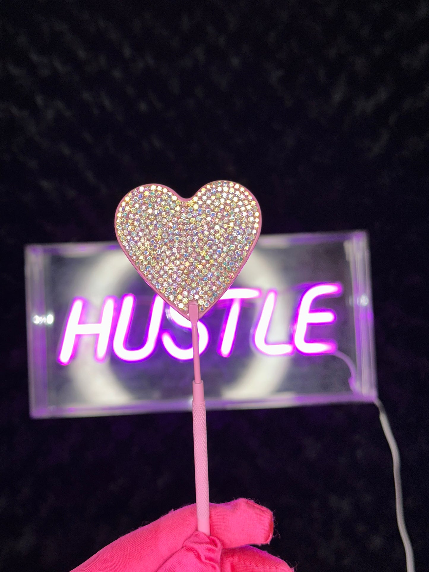Heart Bling Lash Mirror
