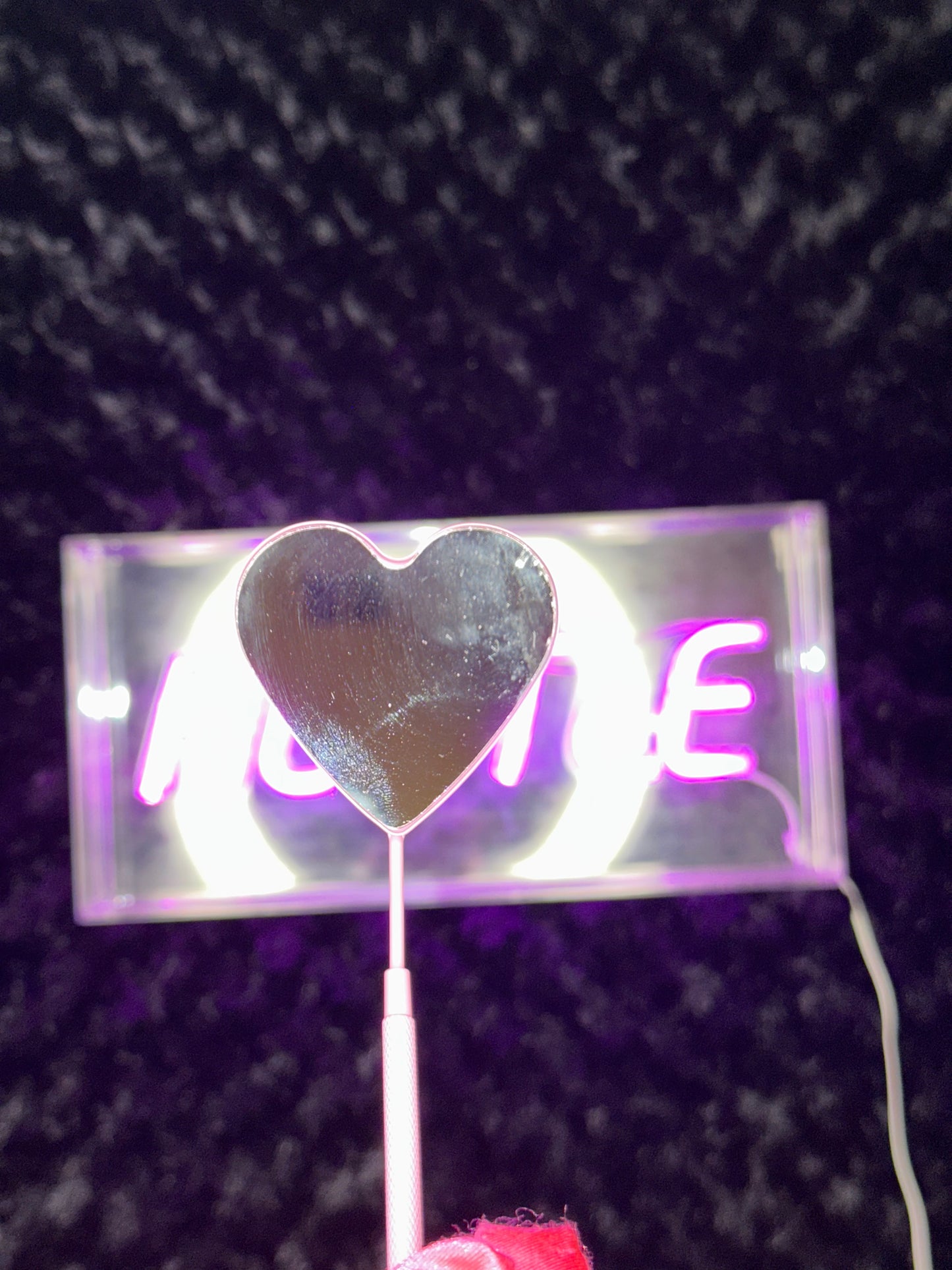 Heart Bling Lash Mirror