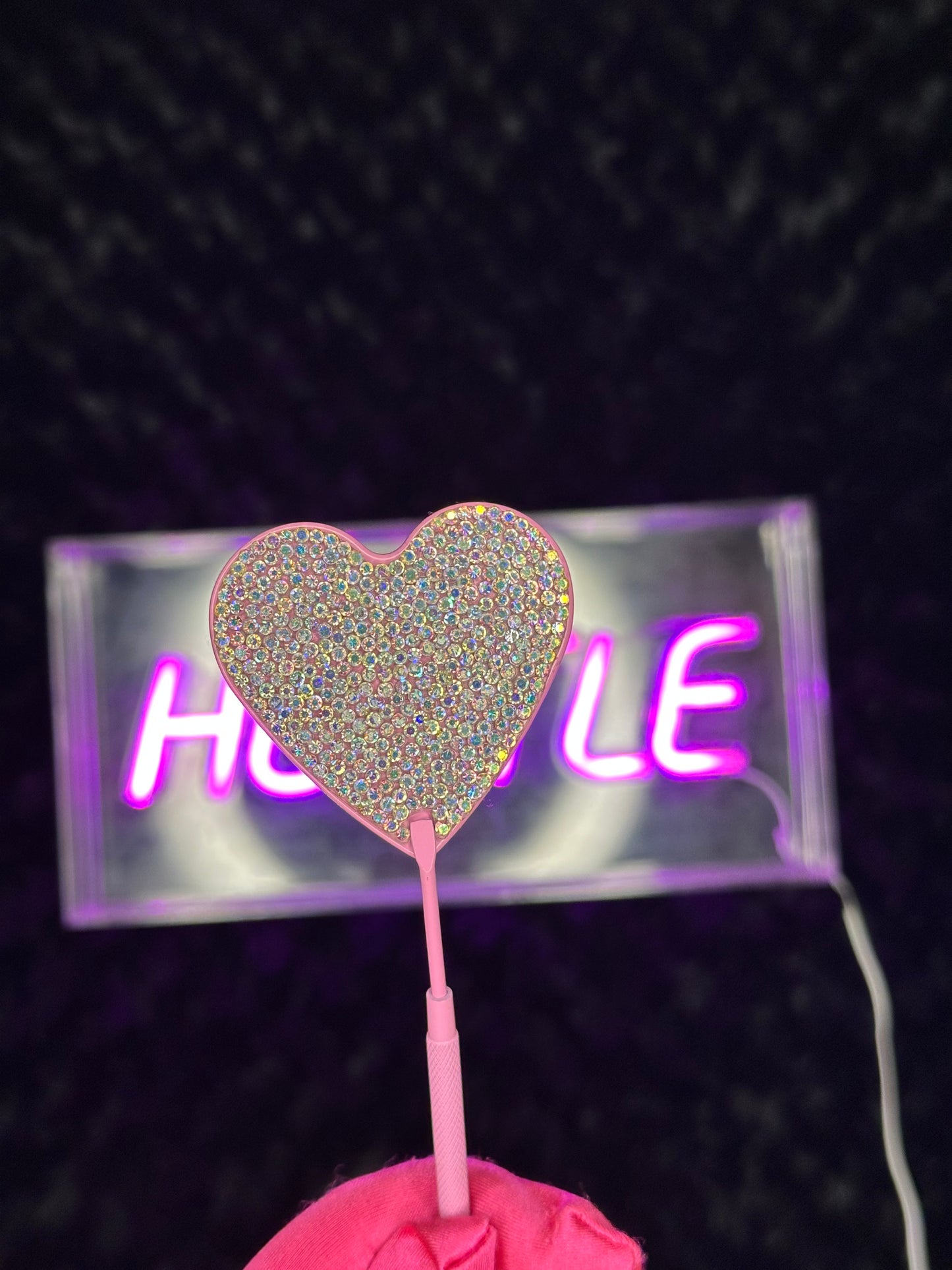Heart Bling Lash Mirror